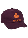 Tyron Logo Ball Cap Purple - ISABEL MARANT - BALAAN 2