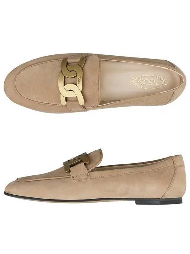 Women's Kate Suede Loafers Beige - TOD'S - BALAAN 2