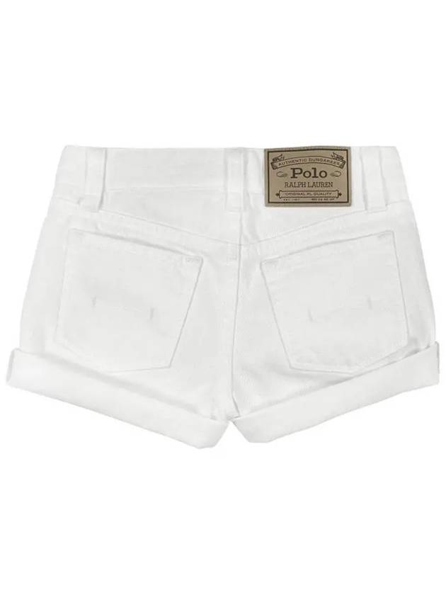 Kids Cotton Short Pants White S24481CS - POLO RALPH LAUREN - BALAAN 3