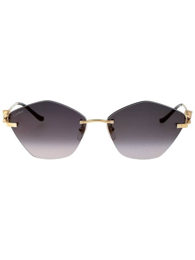 Eyewear Tiger HeADDEmbellished Geometric Frame Sunglasses CT0429S - CARTIER - BALAAN 2