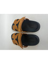 Chypre Suede Goatskin Sandals Brown - HERMES - BALAAN 5