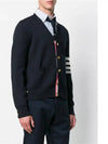 Milano Stitch 4 Bar Cardigan Navy - THOM BROWNE - BALAAN 4