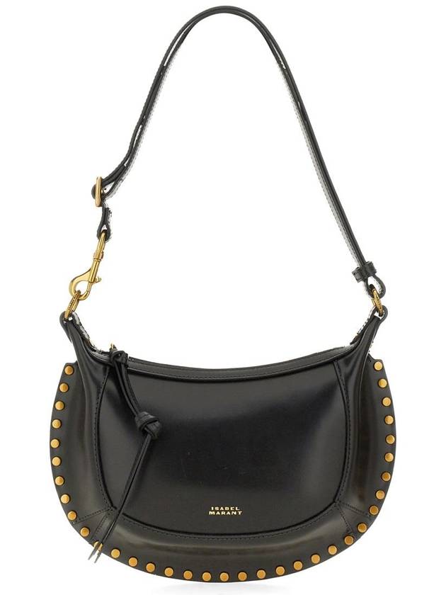 Oskan Moon Leather Shoulder Bag Black - ISABEL MARANT - BALAAN 2