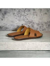 Izmir Leather Slippers Gold - HERMES - BALAAN 6