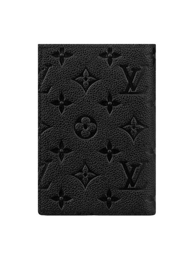 Monogram Passport Wallet Black - LOUIS VUITTON - BALAAN 1