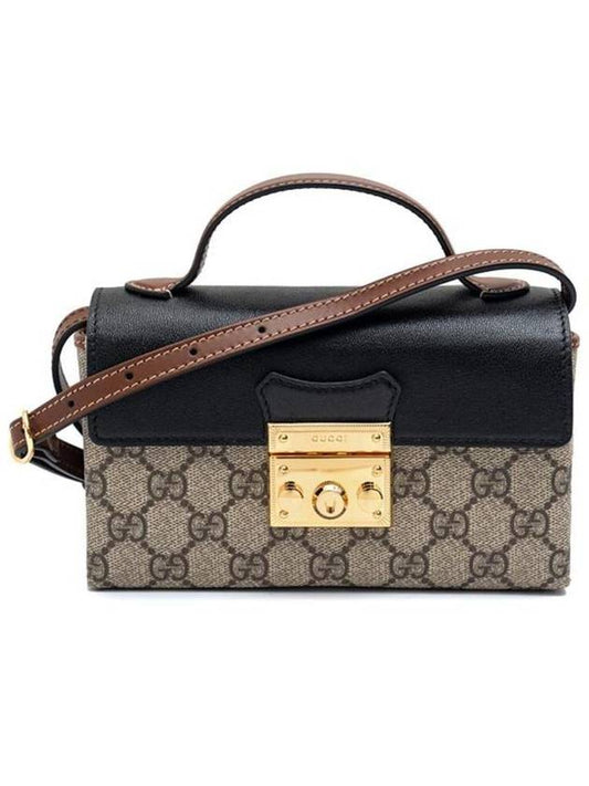 Padlock Mini Bag Beige Ebony Black - GUCCI - BALAAN 2