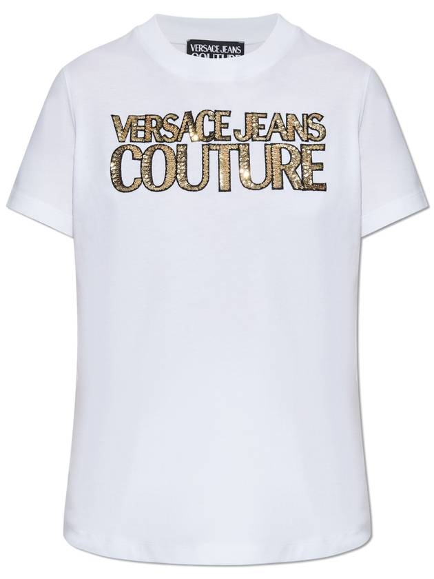 Versace Jeans Couture T-shirt With Logo, Women's, White - VERSACE - BALAAN 1