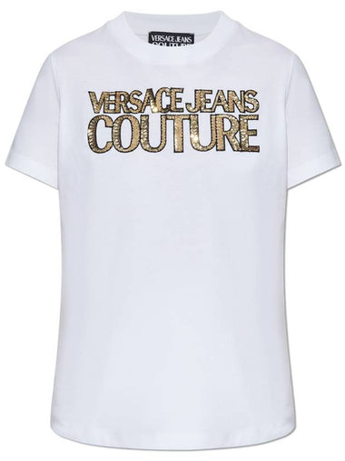 Versace Jeans Couture T-shirt With Logo, Women's, White - VERSACE - BALAAN 1