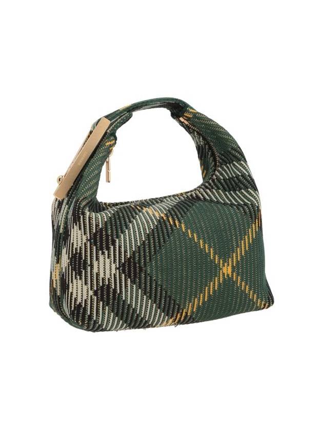 Peg Medium Check Pattern Duffel Bag Green - BURBERRY - BALAAN 5