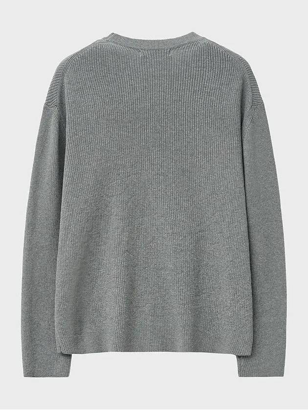 Luxe Cotton Basic Knit Top Grey - NOIRER - BALAAN 4