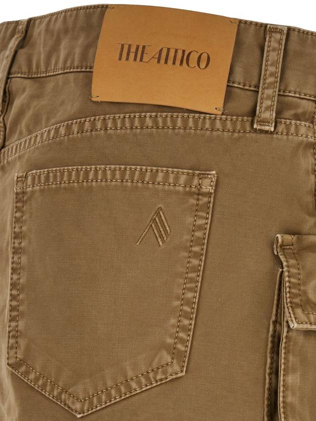 'Fay' Beige Mini-Skirt With Oversized Cargo Pockets In Denim Woman - THE ATTICO - BALAAN 3