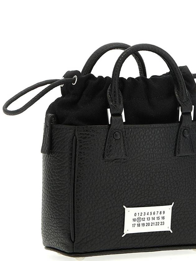 Horizontal Leather Shoulder Bag Black - MAISON MARGIELA - BALAAN 4