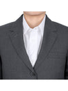 4 Bar Wool Jacket Grey - THOM BROWNE - 7