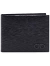 ID Window Gancini Half Wallet Black - SALVATORE FERRAGAMO - BALAAN 3