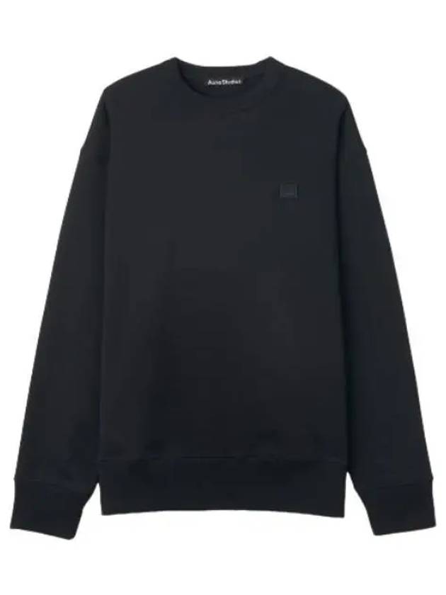 Crew neck sweatshirt black - ACNE STUDIOS - BALAAN 1