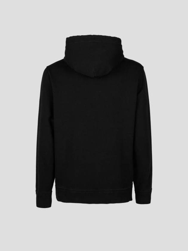 Logo Cotton Hoodie Black - CP COMPANY - BALAAN 3