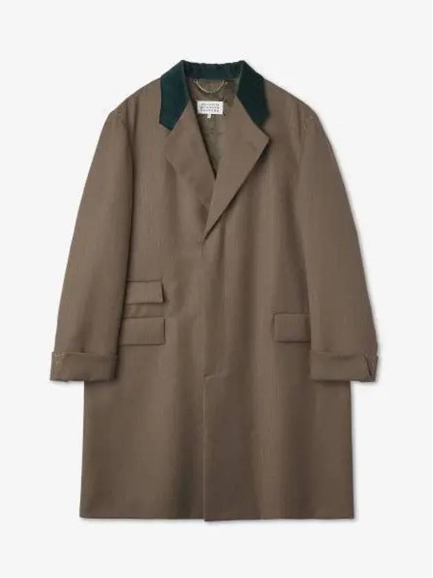 Work in Progress Wool Single Coat Brown - MAISON MARGIELA - BALAAN 2