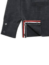 Men's Sustainable Classic Diagonal Wool Cardigan Medium Grey - THOM BROWNE - BALAAN 8