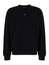 Boxy Micro Logo Sweatshirt Black - A.P.C. - BALAAN 1