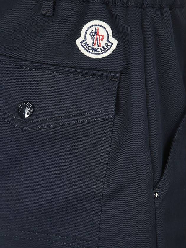 Gabardine Track Pants Royal Blue - MONCLER - BALAAN 4