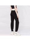 Women's Contrast Trim Drawstring Jogger Track Pants Black - MONCLER - BALAAN 5