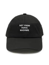 Slogan Embroidery Ball Cap Black - DROLE DE MONSIEUR - BALAAN 2