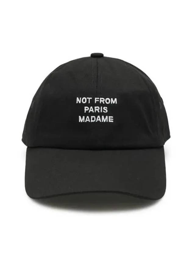 Slogan Embroidery Ball Cap Black - DROLE DE MONSIEUR - BALAAN 2