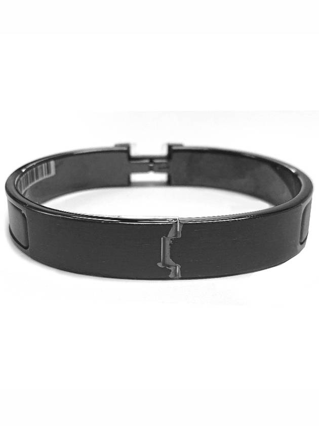 H703203F K01 Clickash Bracelet Saw Black Hardware Noir Matte Bracelet TEO - HERMES - BALAAN 5