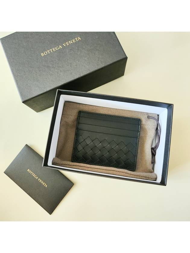 Intrecciato Weaving Card Wallet Black - BOTTEGA VENETA - BALAAN 2