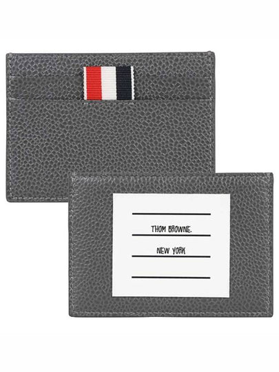 Logo Patch Card Wallet Grey - THOM BROWNE - BALAAN 2