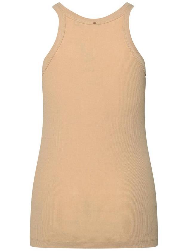 Sportmax 'Nastie' Tank Top In Silk Blend Nude - MAX MARA SPORTMAX - BALAAN 3