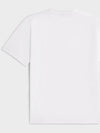 Logo Print Cotton Short Sleeve T-shirt White - CELINE - BALAAN 3