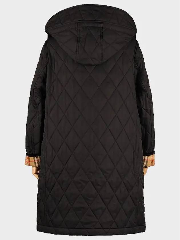 Dereham Quilted Long Padding Black - BURBERRY - BALAAN 3