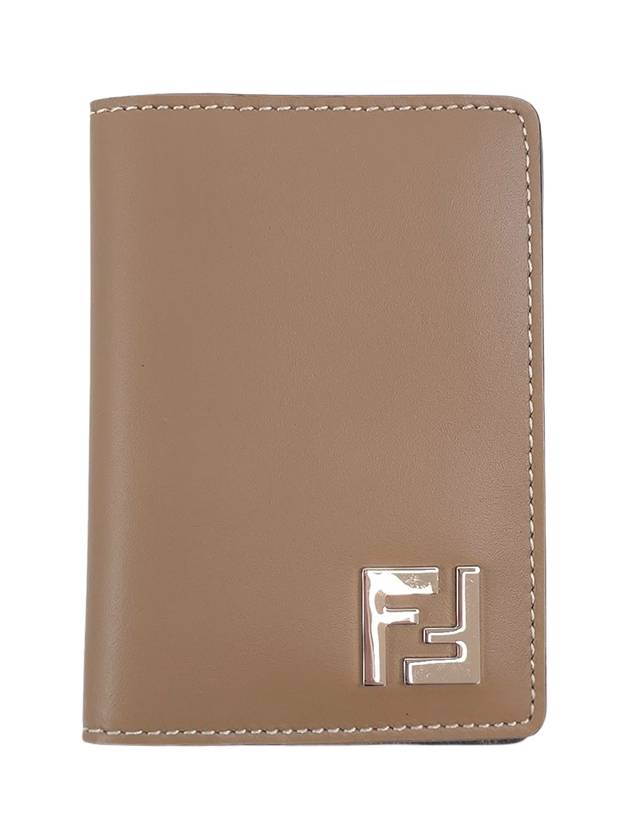 FF Squared Card Holder Beige - FENDI - BALAAN 2