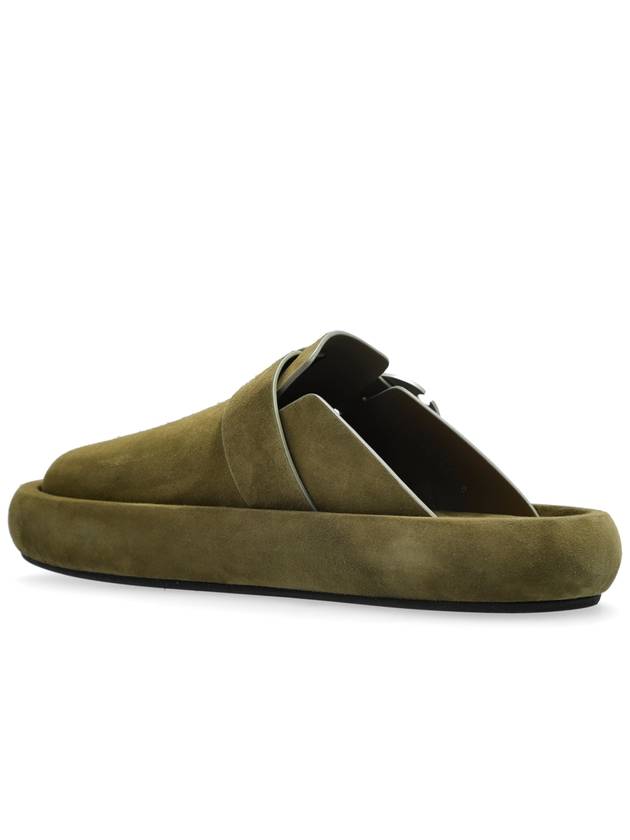 Alexander McQueen Suede Slides Arc, Men's, Green - ALEXANDER MCQUEEN - BALAAN 5