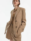 WOOL SLIM DOUBLE BUTTON JACKET_2colors - MAGJAY - BALAAN 3