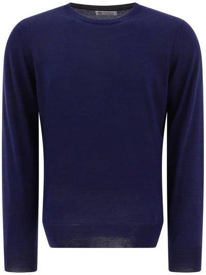 Cashmere Silk Knit Top Blue - BRUNELLO CUCINELLI - BALAAN 2