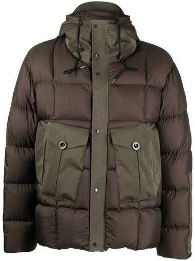 Tempest Combo Down Jacket Brown - TEN C - BALAAN 1