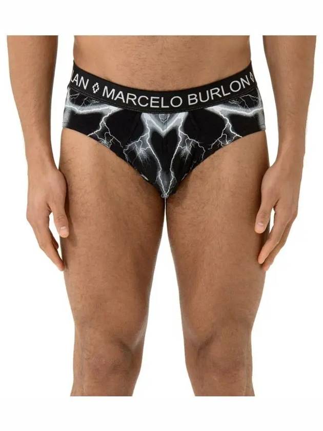 Telgo Cotton Briefs Black - MARCELO BURLON - BALAAN 3