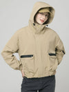 Doyou Know MC Women s Hooded Anorak Life Waterproof Loose Fit Beige Wind Jumper DO6242WB24 1 - DOYOUKNOWMC GOLF WEAR - BALAAN 3