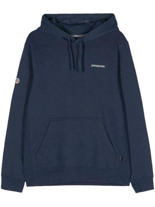 Fitz Roy Icon Uprisal Fleece Hoodie Lagom Blue - PATAGONIA - BALAAN 1