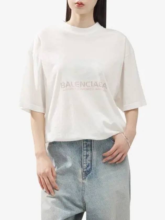 Surfer Medium Fit Short Sleeve T-Shirt White - BALENCIAGA - BALAAN 2