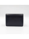 Triomphe Shiny Calfskin Flap Card Wallet Black - CELINE - BALAAN 4