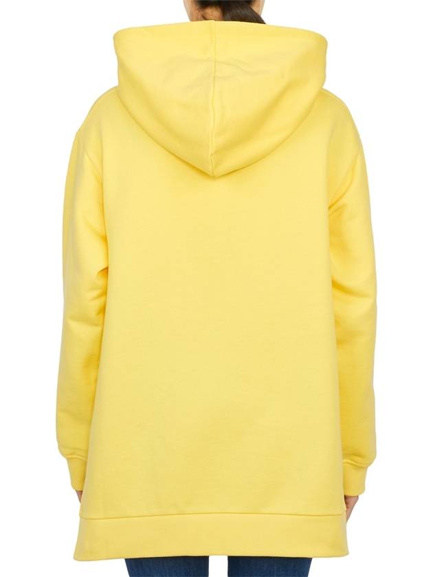 Logo Print Cotton Hooded Top Yellow - MARNI - BALAAN 5