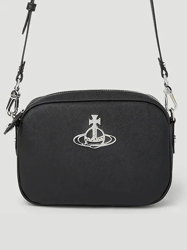 Anna of Zipper Leather Camera Shoulder Bag 43030036 S000B - VIVIENNE WESTWOOD - BALAAN 1