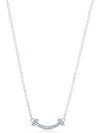 T Smile Pendant 18K Diamond Necklace Silver - TIFFANY & CO. - BALAAN 2