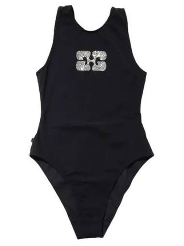 Butterfly logo swimsuit - GANNI - BALAAN 1