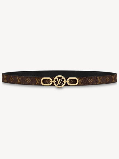 LV Circle Prime 20MM Reversible Leather Belt Black Brown - LOUIS VUITTON - BALAAN 2