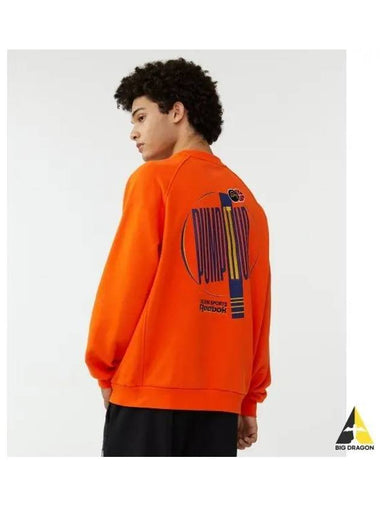 Pump It Up Sweatshirt Orange - REEBOK - BALAAN 1