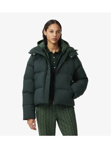 Women s Short Down Puffer Deep Green - LACOSTE - BALAAN 1